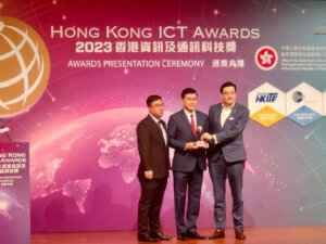 The Growgreen team at the HKICT Award Presentation Ceremony